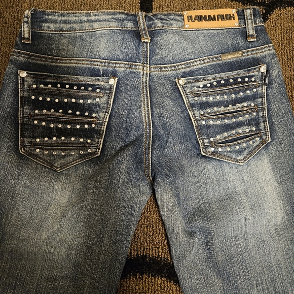 Platinum Plush slit front jeans - Picture 10 of 13